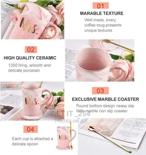 Luxurious Couple Cup Set +Gift Bo