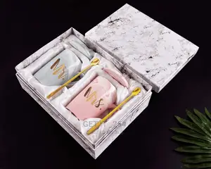 Luxurious Couple Cup Set +Gift Bo