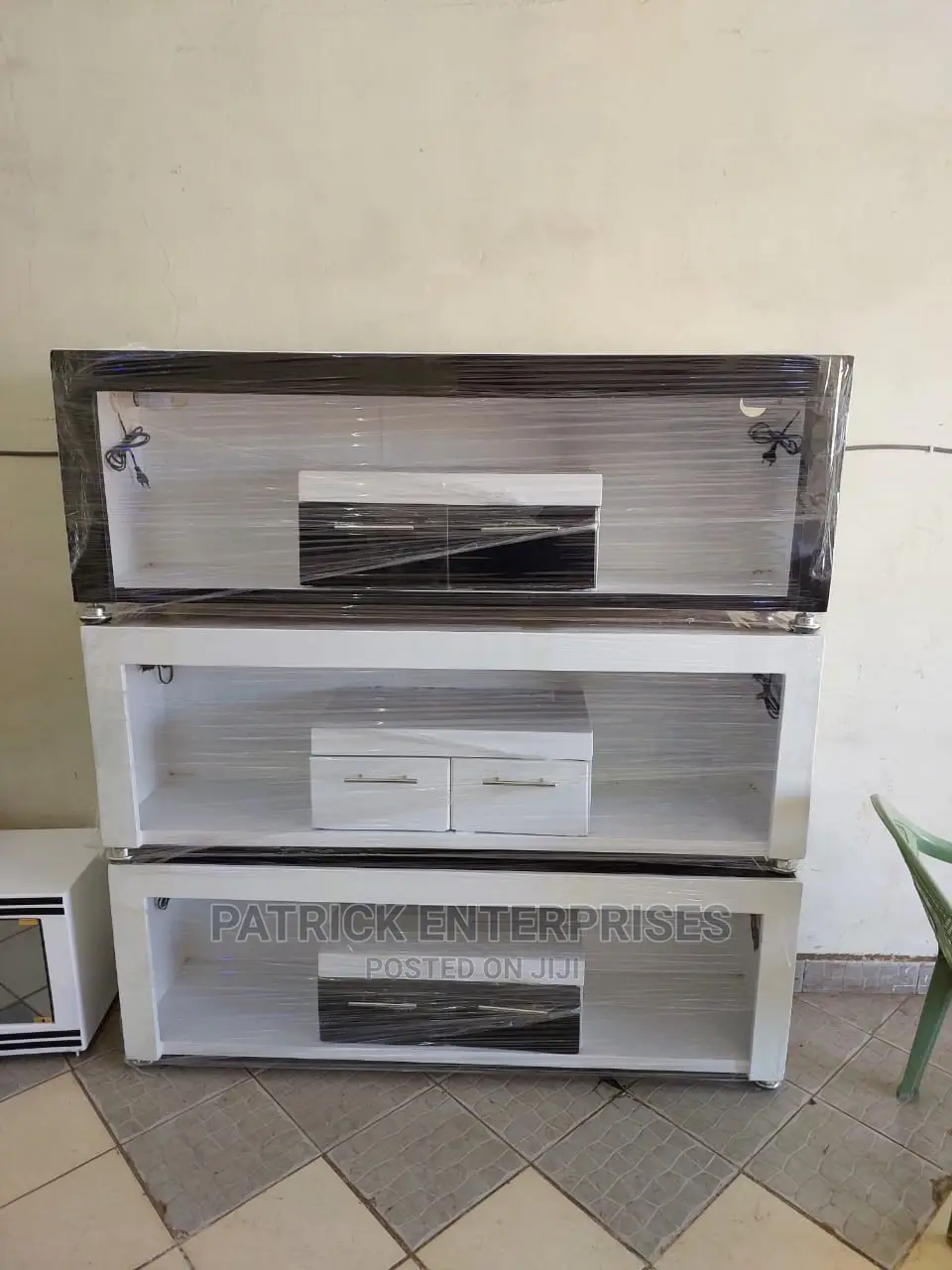 Wooden TV Stands With LED Lights