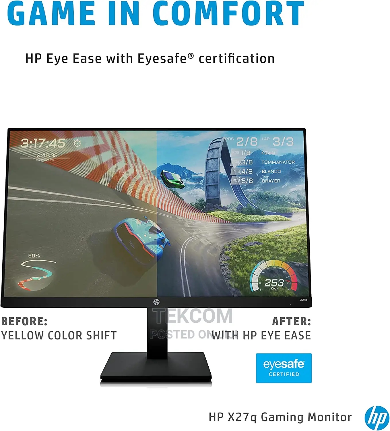 HP QHD X27q Gaming Monitor