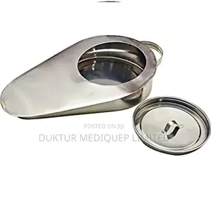 Stainless Steel Bed Pan With Cover, Female