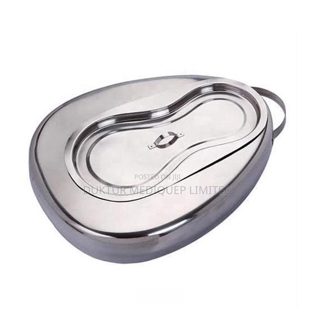 Stainless Steel Bed Pan With Cover for Men