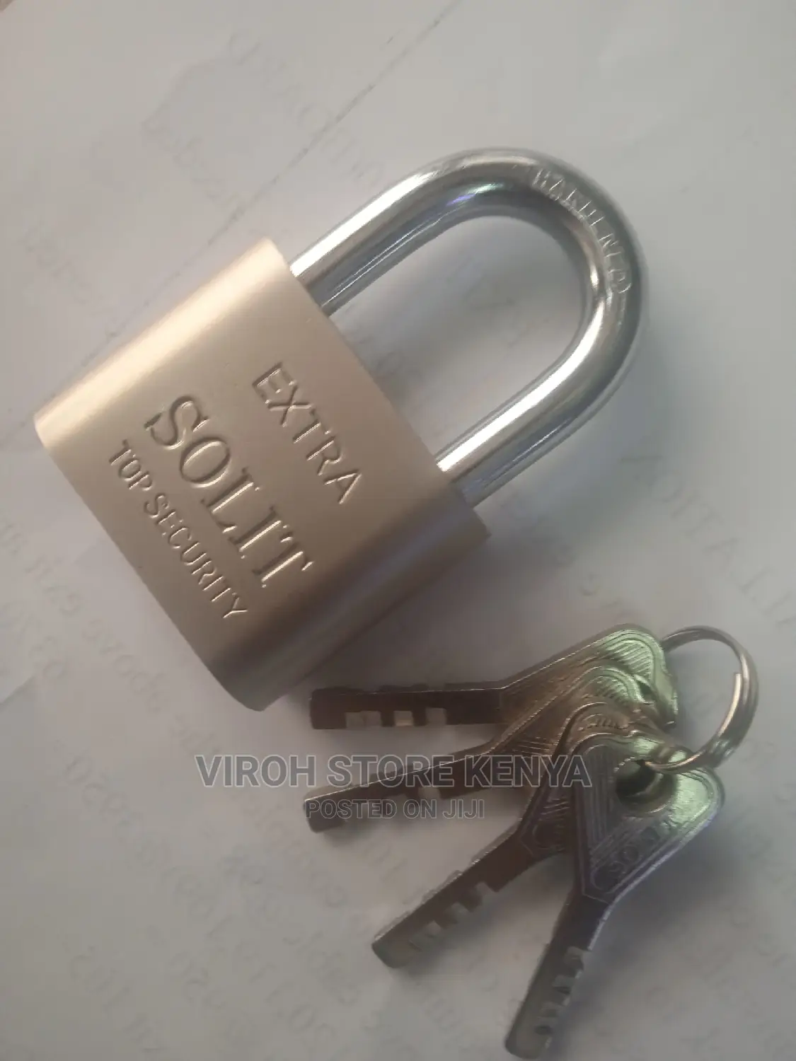 Solit 50mm Top Security Padlock With 4 Keys