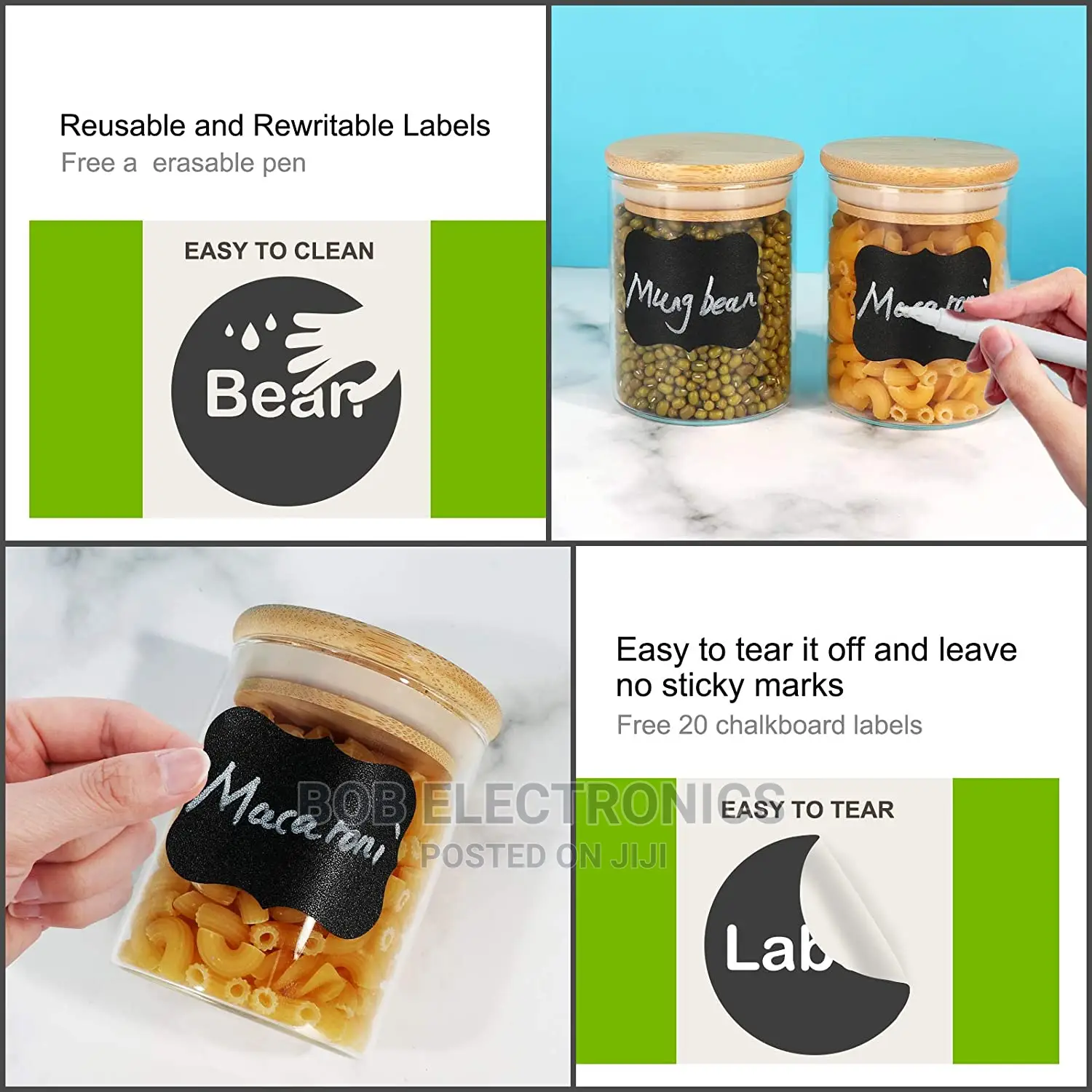 12 Spice Jars With Labels