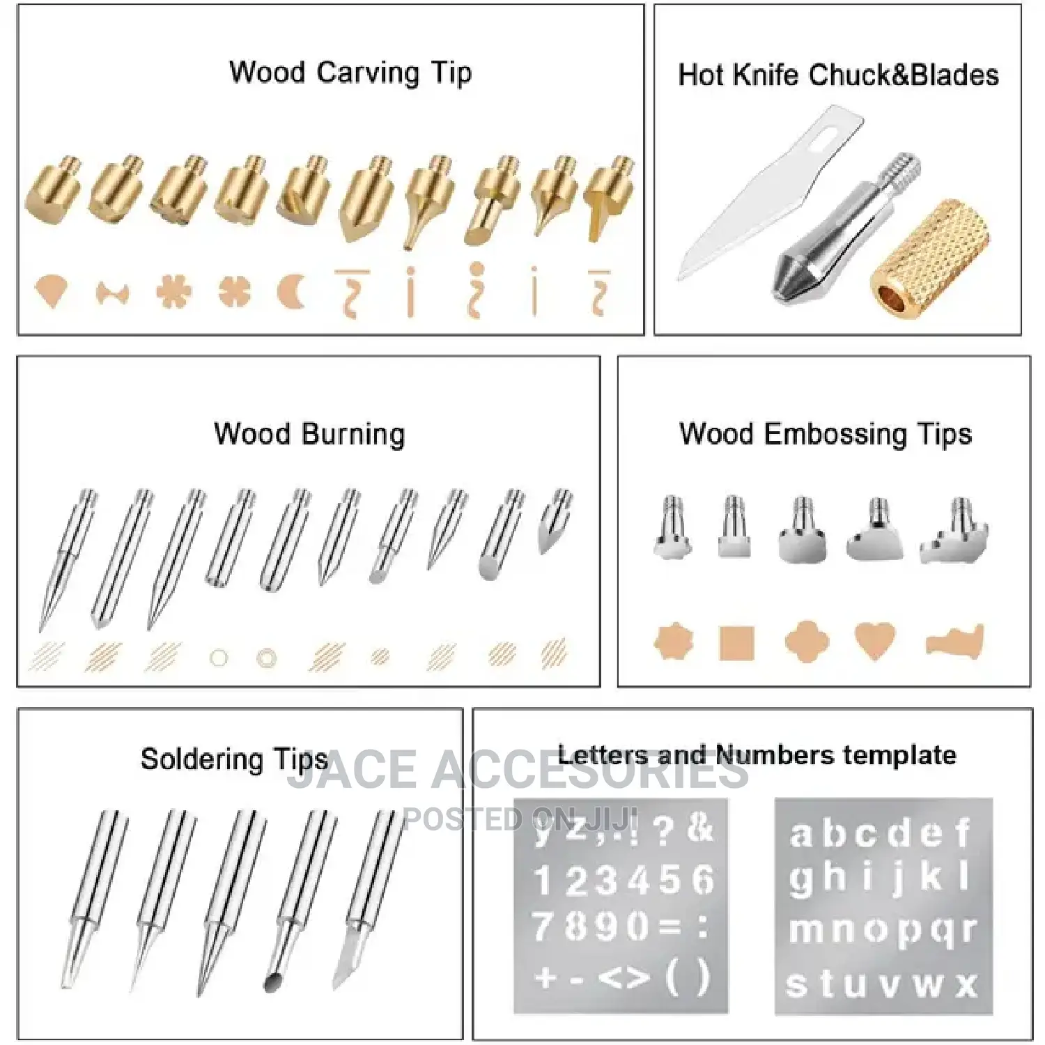 Wood Pyrography Pen 3 in One With Soldering/ Wood Carving/