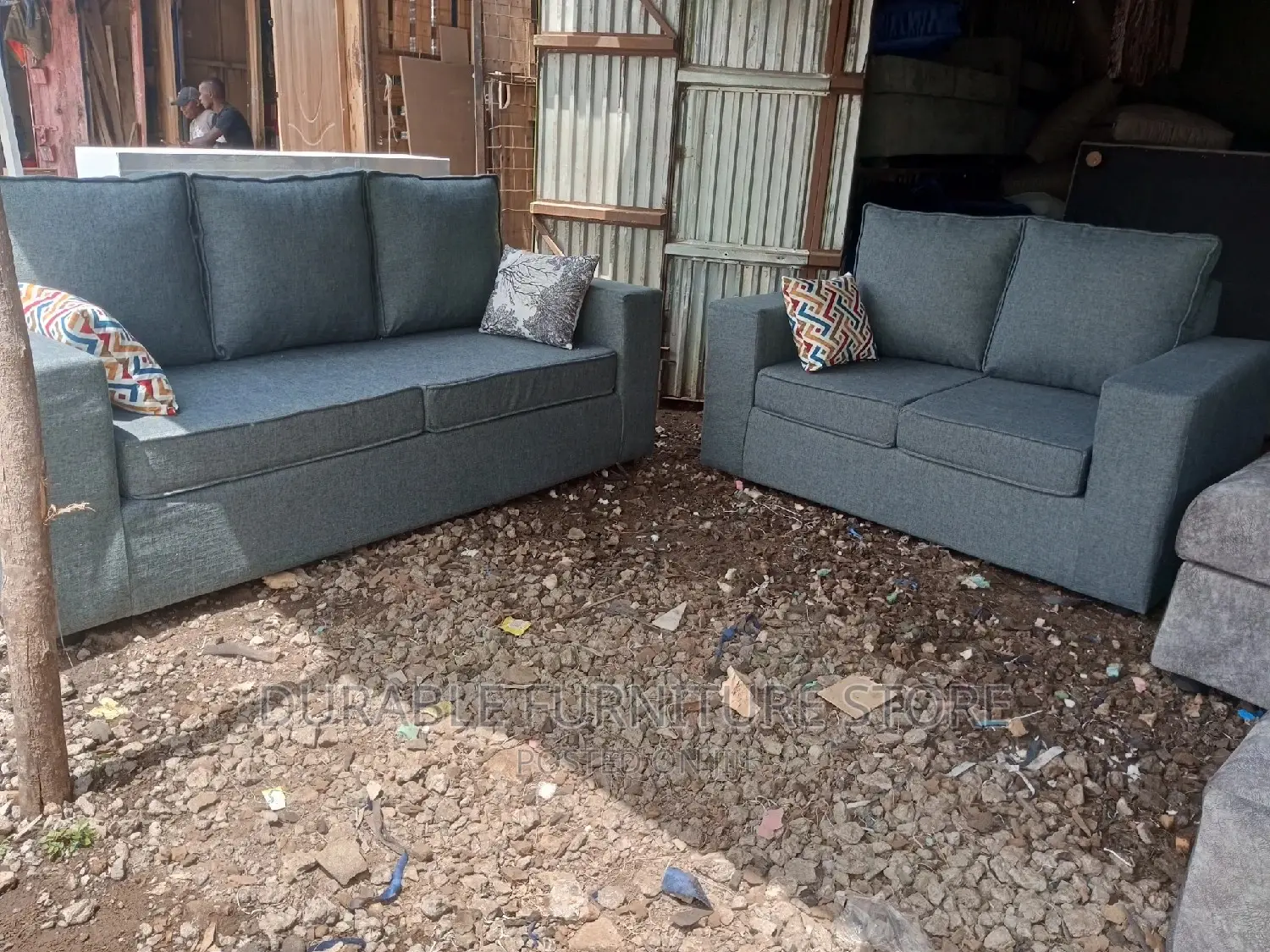 5 Seater Sofa 3-2 Grey