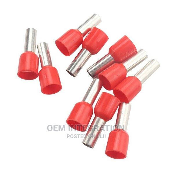 Wire Copper Crimp Connector Insulated Ferrule Pin 25mm Red