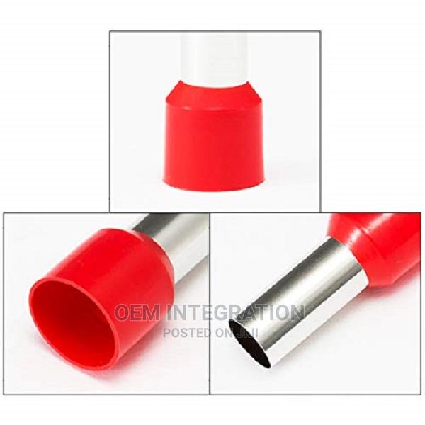 Wire Copper Crimp Connector Insulated Ferrule Pin 25mm Red - thumbnail 4