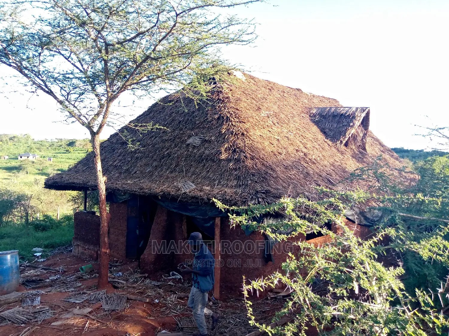 Cob Building and Makuti Roofing Construction
