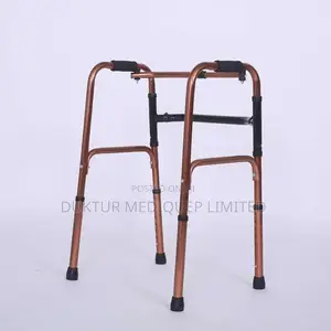 Lightweight Folding Walking Frame With Copper Finish Adults