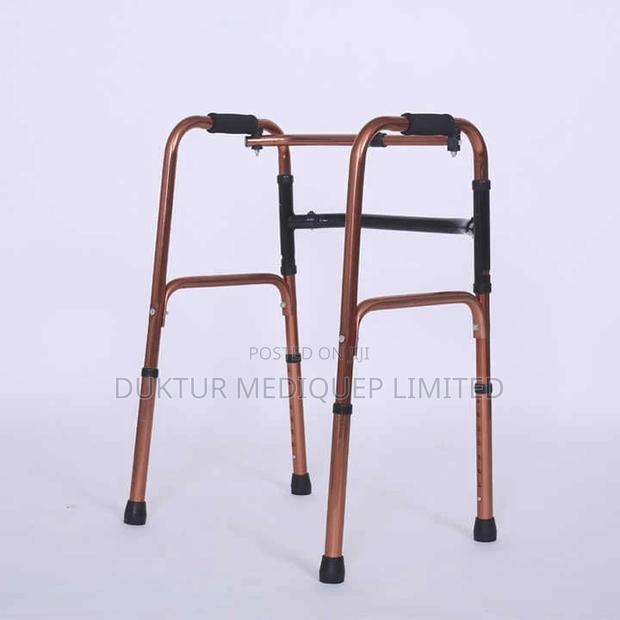 Lightweight Folding Walking Frame With Copper Finish Adults - thumbnail 3