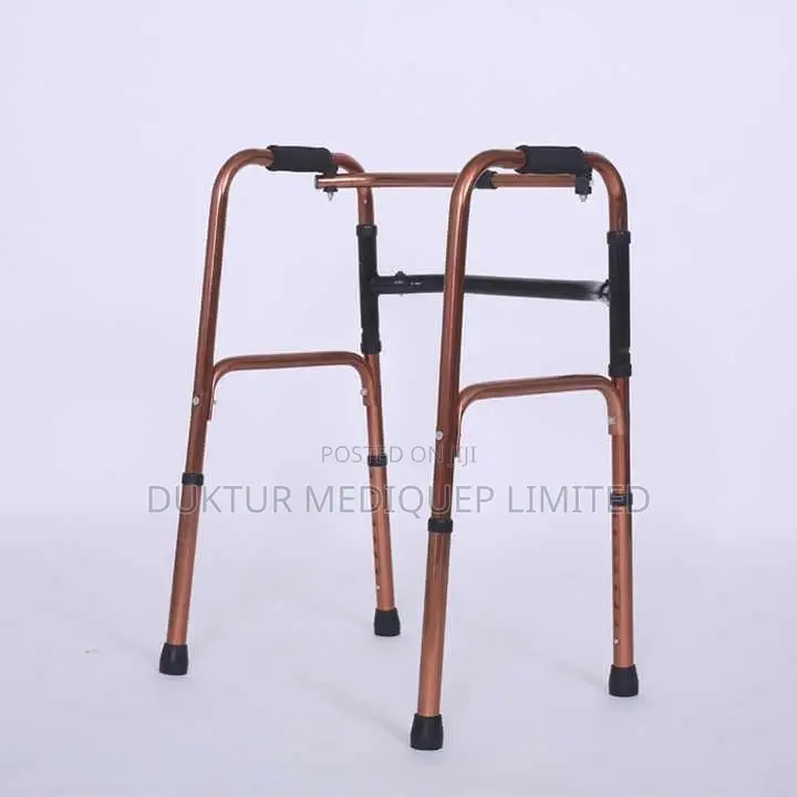 Lightweight Folding Walking Frame With Copper Finish Adults