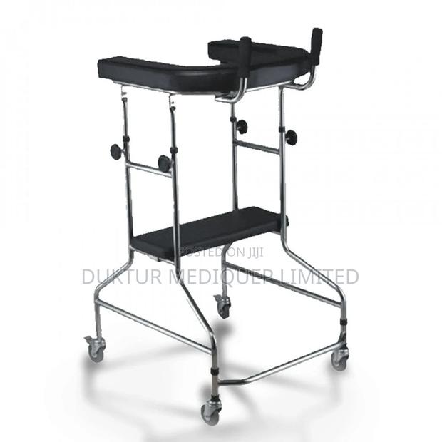4-caster Rollator/ Walker With Ordinary Parallelepiped - main view