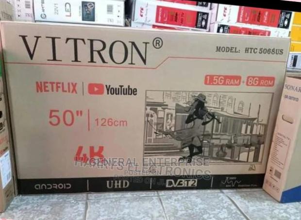 Vitron 50 Inches Smart Android Tv Frameless+ Bluetooth