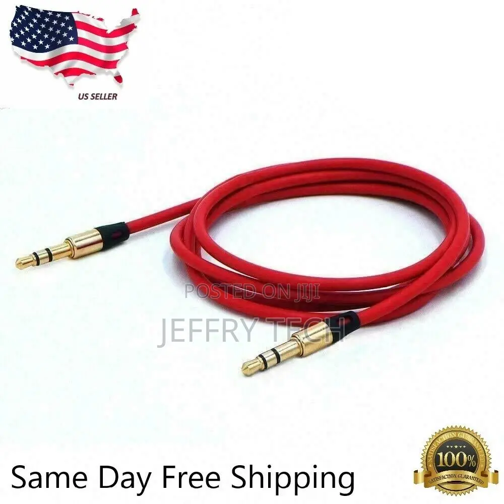 Aux Cable 3.5mm Male to Male Auxiliary Audio Cord 1M for Car