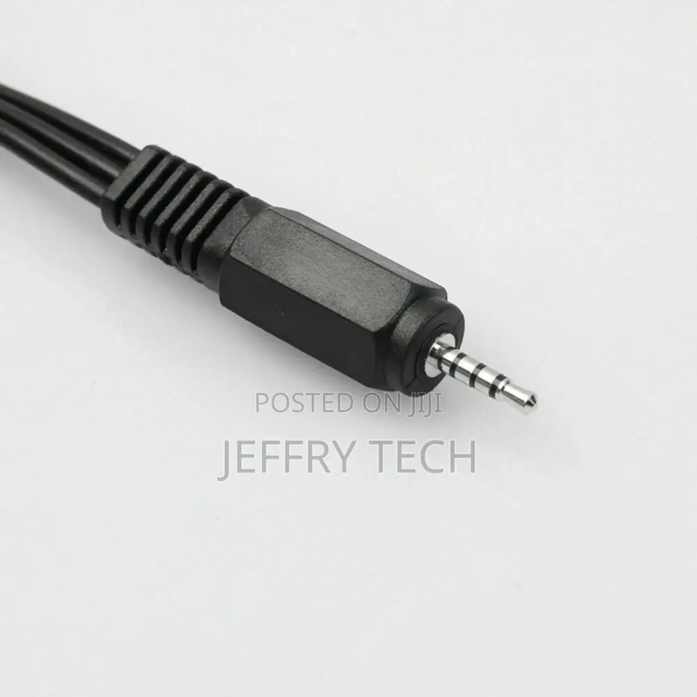 3.5mm a/v Jack to 3-Rca Audio Video Connector Cable Aux Adap