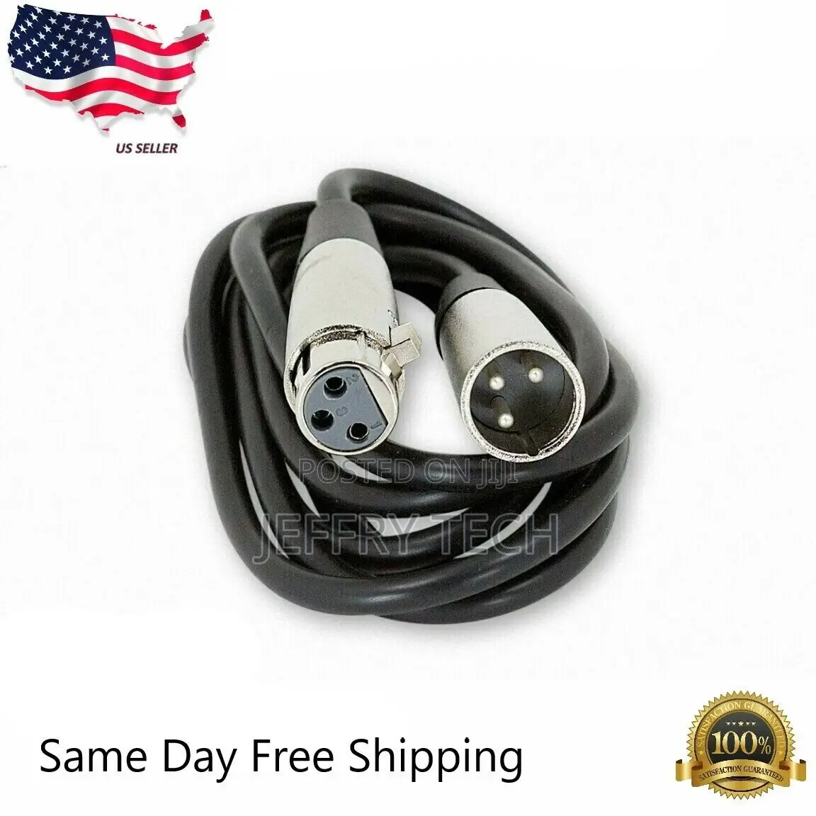 6ft - Shielded 3-Pin XLR Extension Microphone Mic Audio Cabl