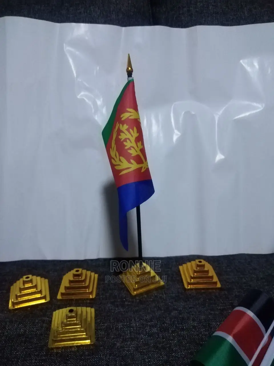 Eritrea Flags - Detachable Eritrea Flags + Base + Holder