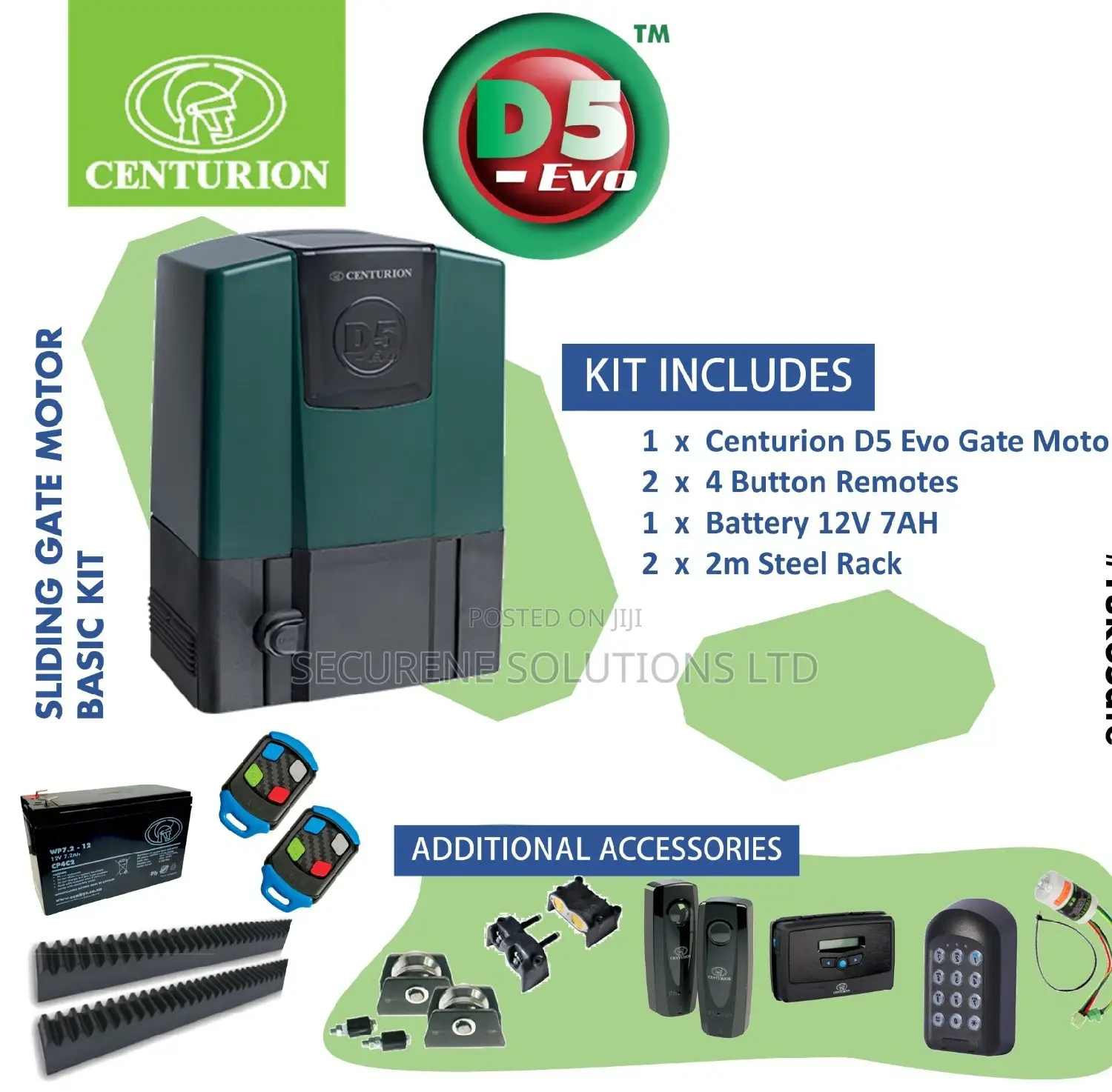 Centurion D5 Evo Domestic Light Sliding Gate Motor