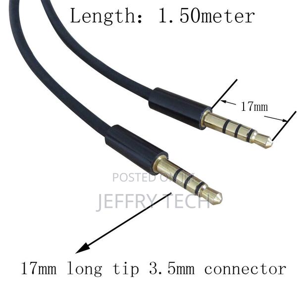 1.50meter 3.5mm Male to Male Audio Cable 4-Poles With 17