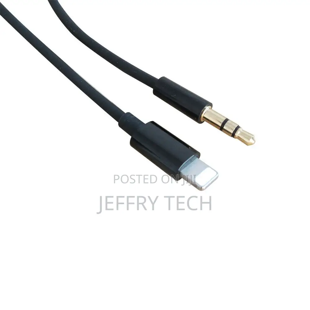 1m 3ft 8pin to 3.5mm AUX AUDIO CAR LINE OUT CABLE for iPhone