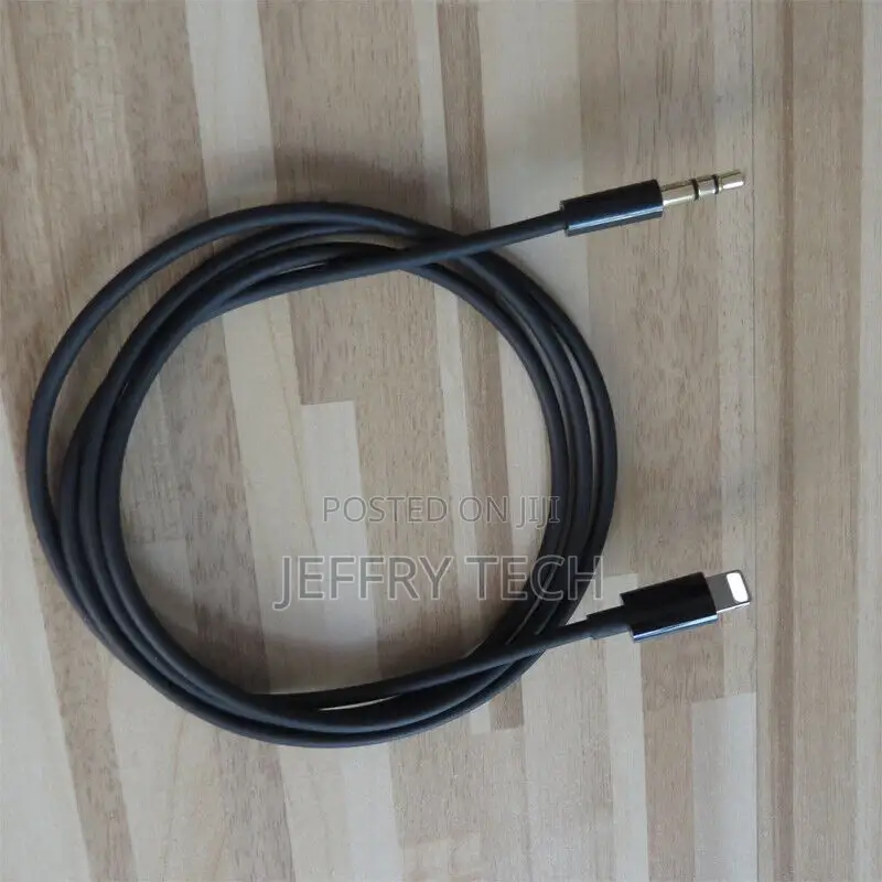 1m 3ft 8pin to 3.5mm AUX AUDIO CAR LINE OUT CABLE for iPhone