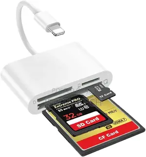 SD/CF/TF Card Reader for iPhone to CF Adapter Trail Game Cam