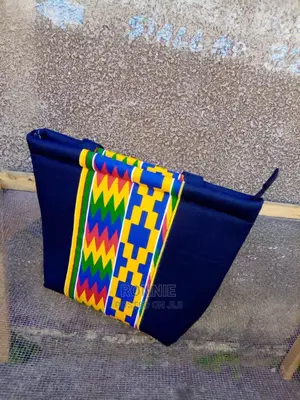 Ladies Nice Fancy Kitenge Fabric Handbag - Made in Kenya