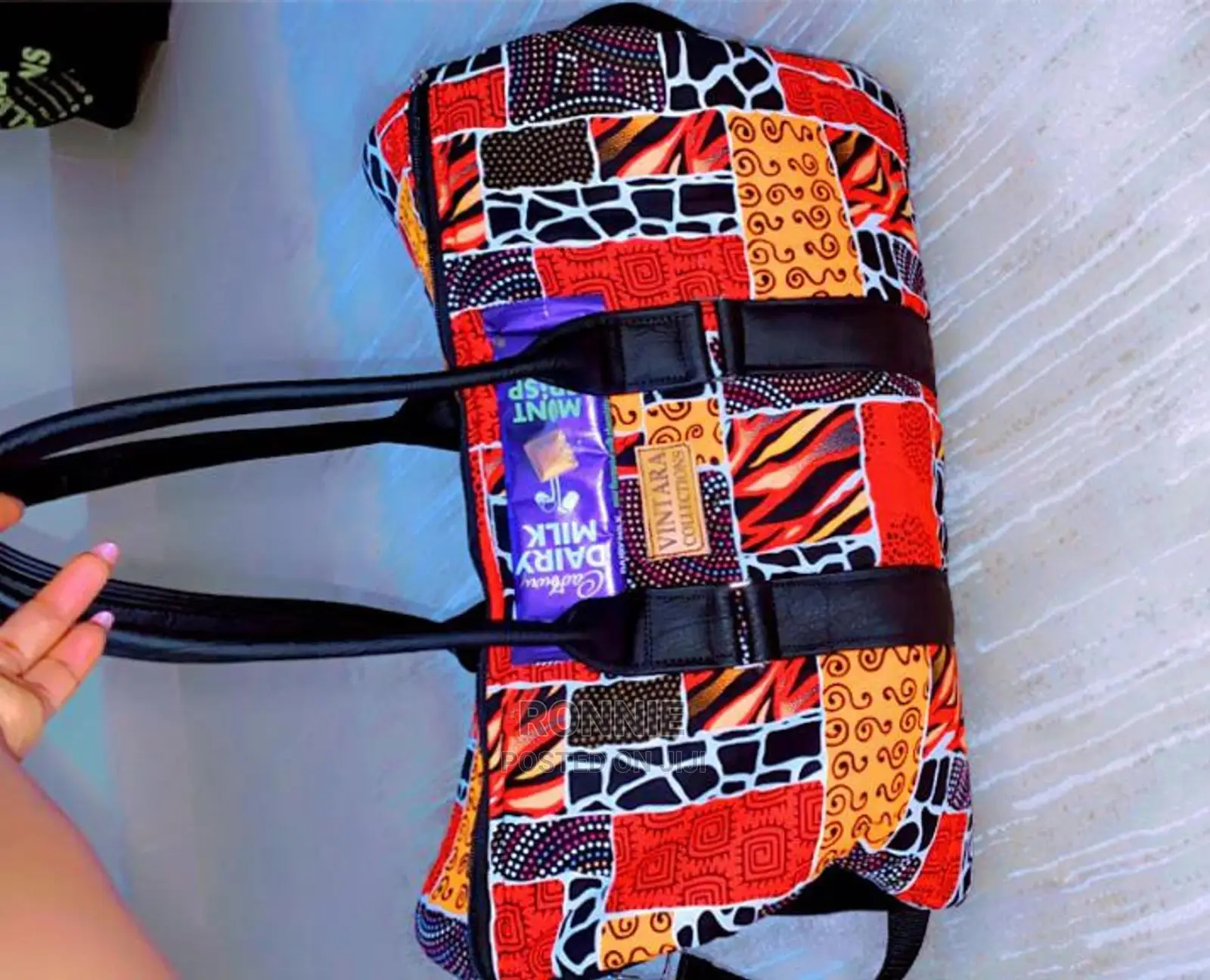 Leather Kitenge Fabric Design Durable Strong Made in Kenya