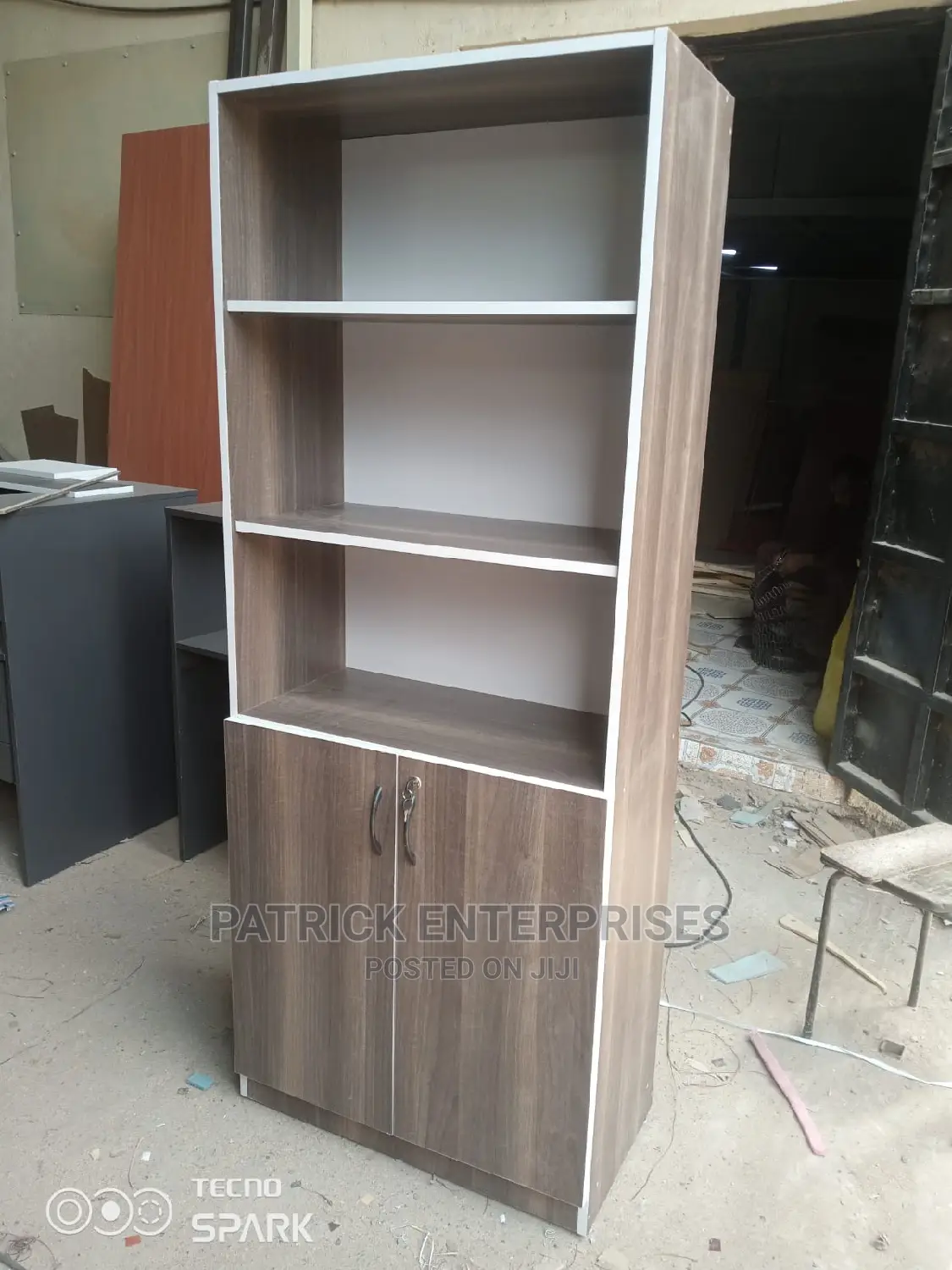 Executive Bookshelf 2 Half Door 6 by 3 Fitts