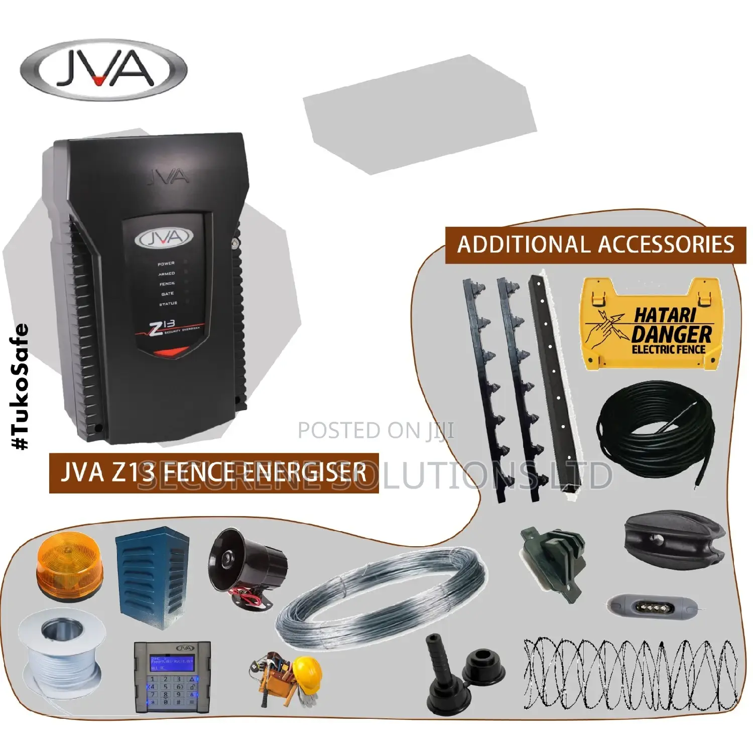 Jva Z13 1 Zone Security Energizer 2.8 Joule