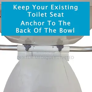 Toilet Seat Support Frame, Adjustable Height and Width