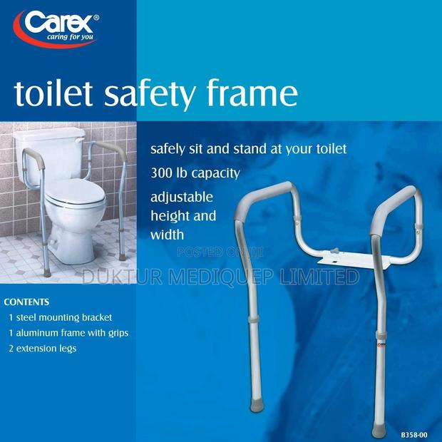 Toilet Seat Support Frame, Adjustable Height and Width - thumbnail 4