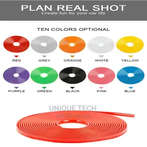 Car Rim Protector - Rubber Rim 8m Decor Strip