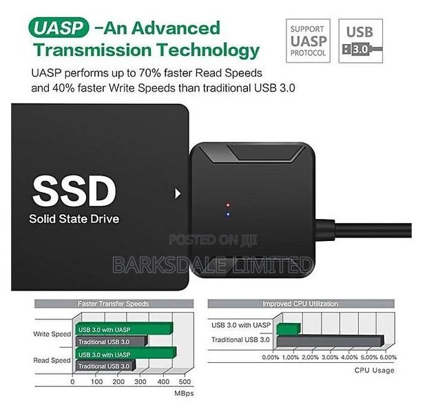 USB 3.0 - 2.5 3.5" IDE SATA Hard Drive Disk HDD Cable - thumbnail 5