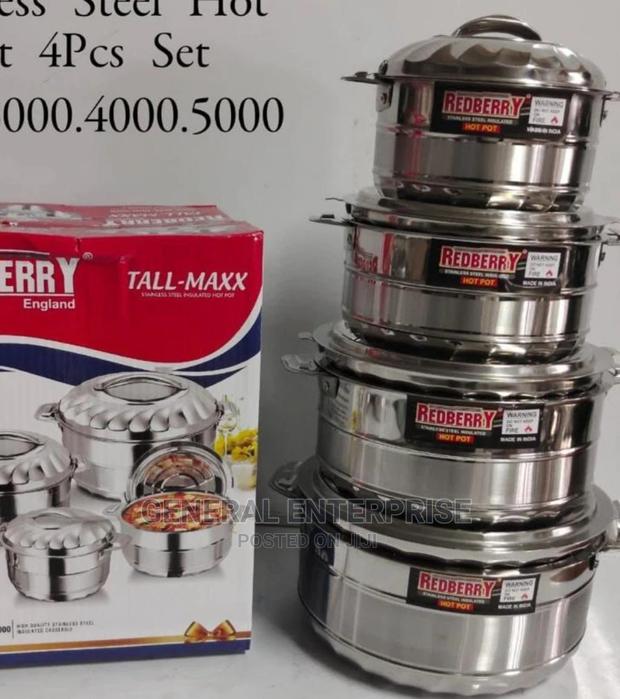 Set of 4 Redberry Hotpots 