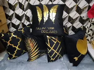 Black and Gold Throw Pillows
