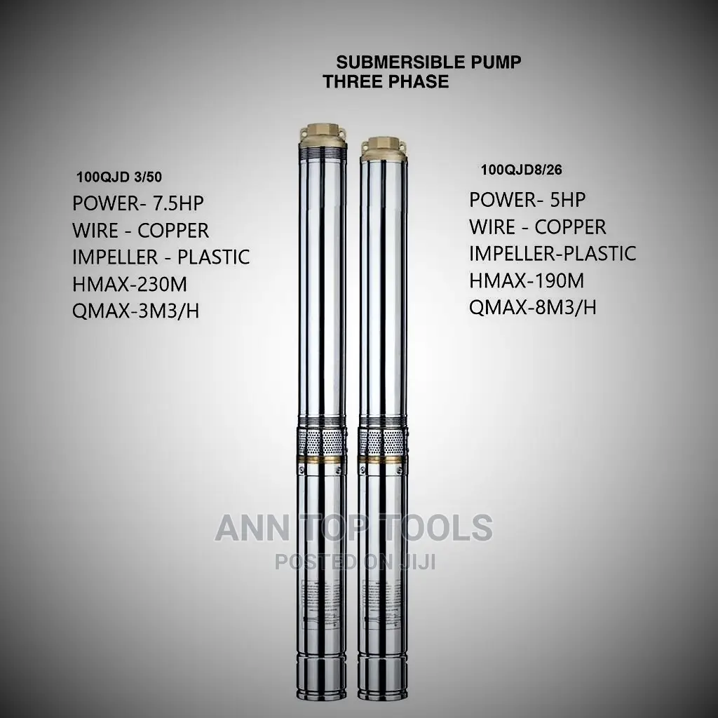 Submersible Pump 3 Phase 5hp
