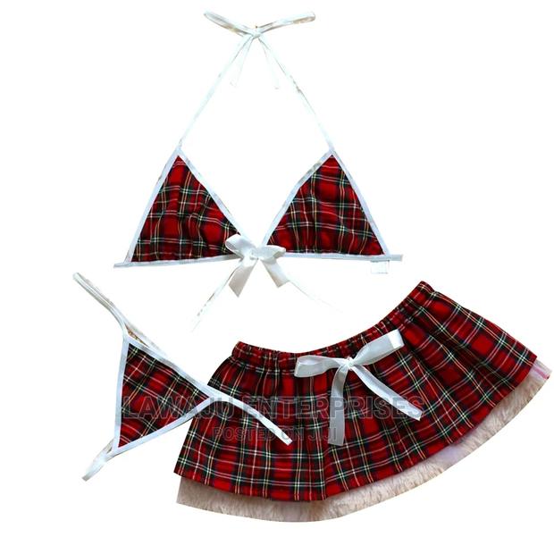 3pc Patterned Ladies Lingerie Set - thumbnail 2