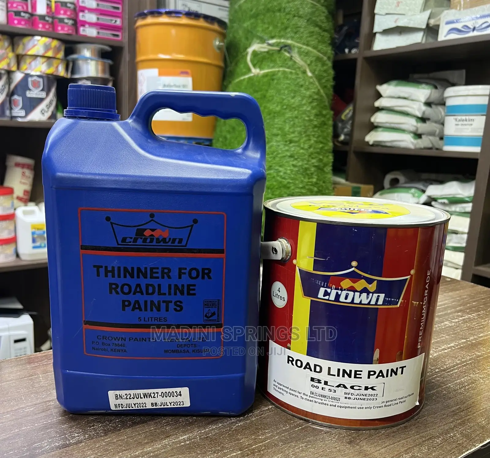 Road Line Marking Paint - White, Yellow and Black in Stock