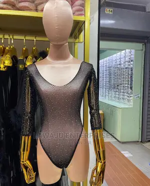 Sexy Fishnet Ladies Lingerie Rhinestone Top