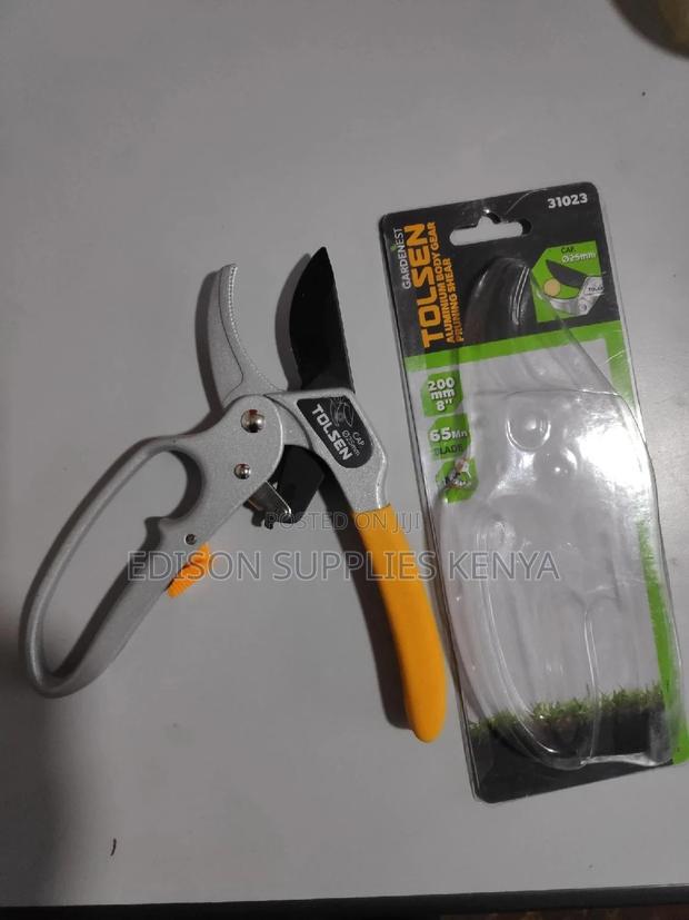 Pruning Shears Tolsen Aluminium Body Gear Pruning Shear 8" Scissors - thumbnail 2