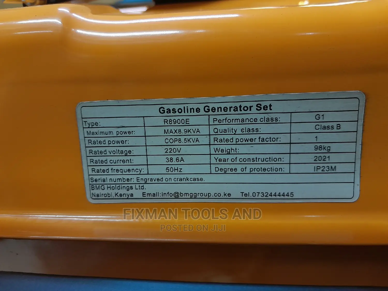 Power Italia Generator 8.9 Kva Single Phase