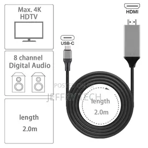 Type C Usb-C to HDMI HDTV Adapter Cable for Samsung S10 S
