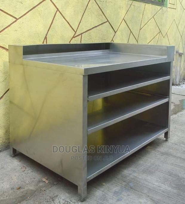Stainless Steel Working Table (Cabinet)" - main view