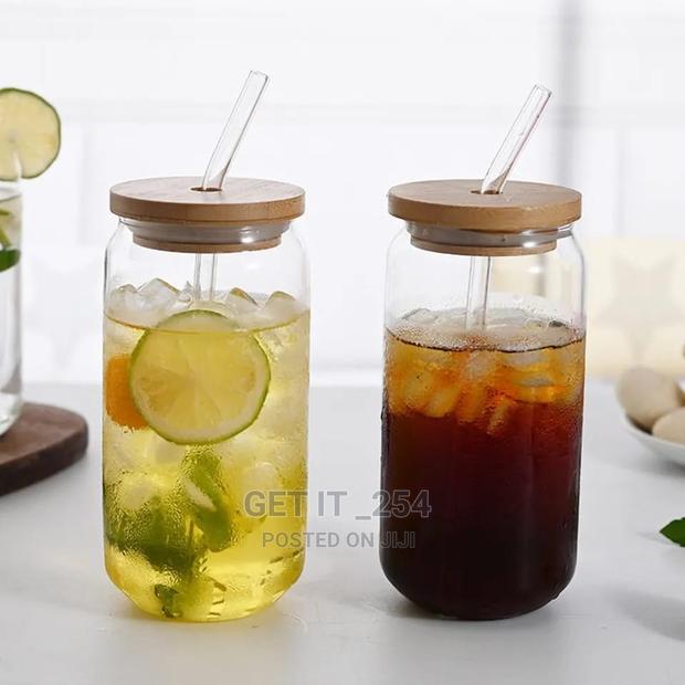 Round Transparent Borosilicate Drinking Glass - thumbnail 3