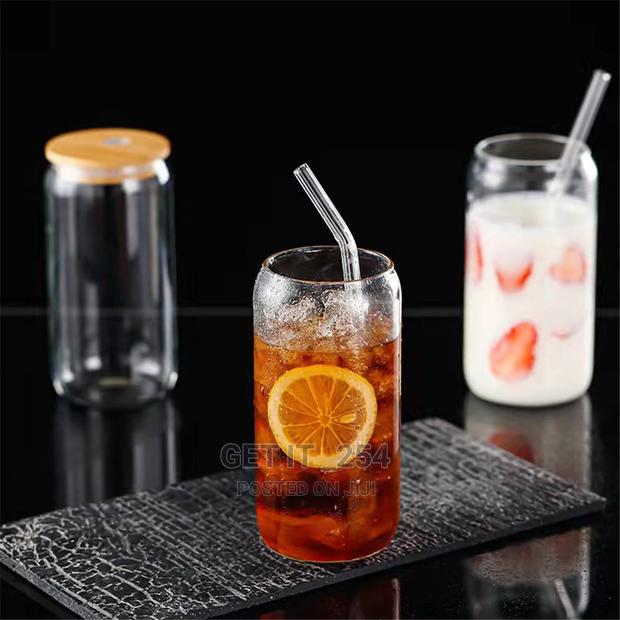 Round Transparent Borosilicate Drinking Glass - thumbnail 4