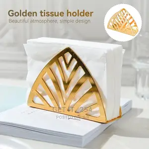 Gold-Plated Stainless Steel Napkin Holder, Towel Holder