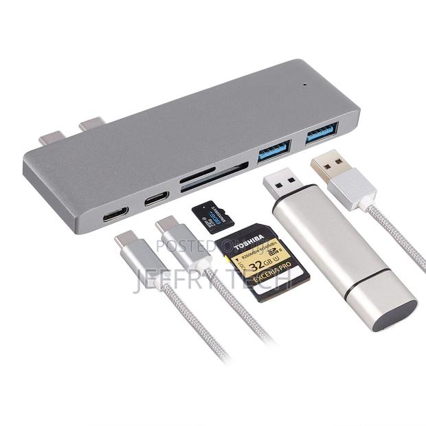 6 in 1 Multiport USB-C Hub Type C to USB 3.0 HDMI Adapter