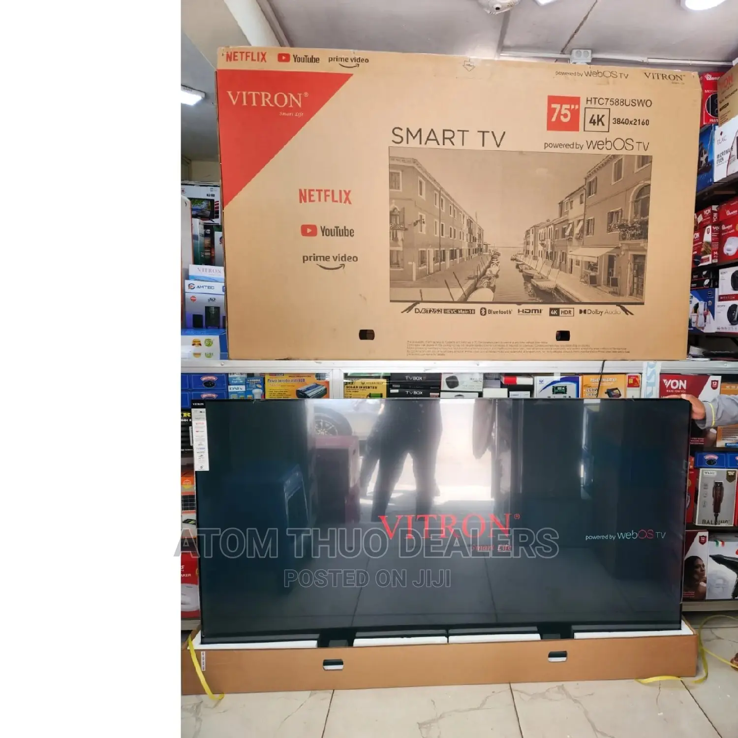 Flameless Vitron 75" Webos .,